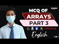 DSA MCQs on Arrays Part 3 Top 20 Most Important Array Questions for Placement Coding - Error1