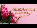 Con amor para mi Hermana te quiero mucho