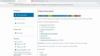 Python Speech Recognition voice to text in python command to computer hindi