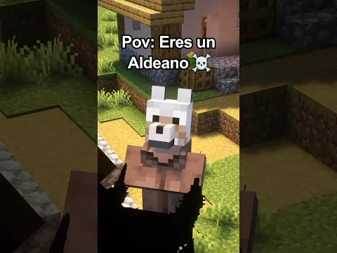 Cuando eres un aldeano en Minecraft 💀 #shorts #minecraft