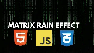 Matrix Rain Effect Javascript No talking