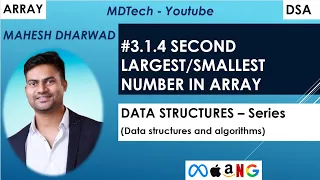 1 4 Second largest or smallest number in an array JavaScript