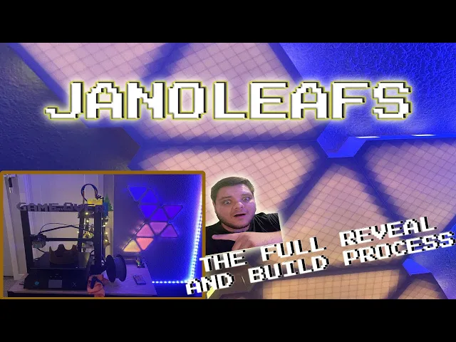 Jano-Leafs 1.0: 3D Printed Wall Mounted LED Panels (Triangular) video thumbnail