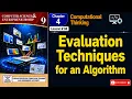 Evaluation Techniques for an Algorithm Grade 9 CS Punjab Boards PTB