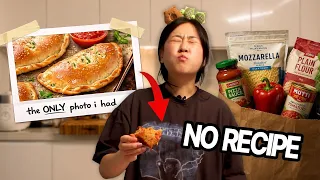 I tried making Calzone off ONE photo .. NO RECIPE