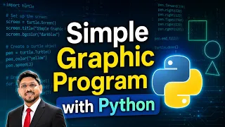 Simple Graphic Program with Python Beginner Turtle Graphics Tutorial
