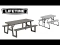 Lifetime 6 ft Folding Picnic Table Children Picnic Table