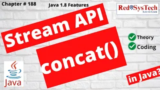 Java 8 Stream concat Example in Eclipse Stream API Hands-On Coding Java Tutorial Red9SysTech