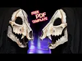 How to Make a Dog Skull Mask with Moving Jaw - Free Foam Templates