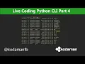Live Programming Python CLI Utility Part 4