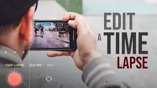 how to edit iphone time lapse video
