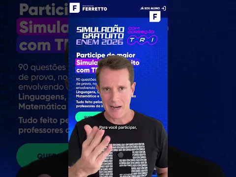 SIMULADÃO GRATUITO 2026 🚀🚀 #enem2026 #enem #simulado