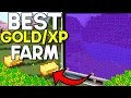 BEST AFK Gold XP Farm Minecraft Bedrock 1 21