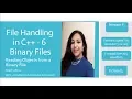 Reading objects from binary file Data File Handling in C