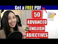 50 Advanced English Adjectives Free PDF Included