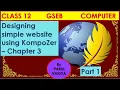 Designing simple website using KompZer - Chap 3 Class 12 Computer GSEB Part1 By Parul Vaidya