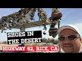 Shoes in the Desert Rice Road Highway 62 Southern California
