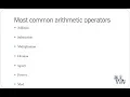 Python Programming Series 3 Arithmetic Operators