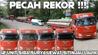 Download Pecah Rekor‼️ Konvoi Semut Merah Faw JH6, 12 Unit Truk Siba Surya Ramaikan jalur Sitinjau Lauik MP3