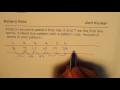 Write a Recursive Pattern if first two terms are given
