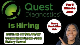 Quest Diagnostics is HIRING Earn Up To 51 06 Best Work from Home Jobs Non Phone Jobs