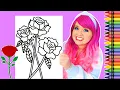 Coloring Valentine s Day Roses Coloring Page Crayola Crayons