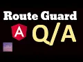 Angular Route Guard questions and answers