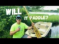 Sun Dolphin American 12 Jon Boat How difficult is it to paddle