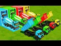 Download Lagu Garage with Colors - ALL MIXER TRUCK WITH DOUBLE FLATBED TRAILER TRUCK, KENWORTH, PETERBILT, IVECO