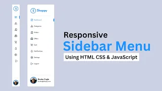 How To Make Sidebar Menu Using HTML CSS And JavaScript On Website Responsive Side Navigation Menu