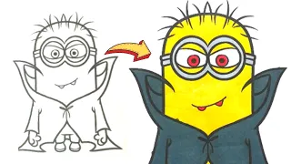 Minions Vampire - Satisfying coloring