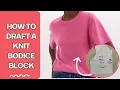 DIY HOW TO DRAFT A KNIT BODICE BLOCK PATTERN DRAFTING BEGINNER FRIENDLY