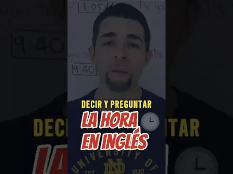 ¿Cómo decir y preguntar la hora en inglés? ⏰  #Shorts