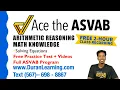 ASVAB Math Knowledge - How to Solve Multi Step Equations FREE Monday Class Session Recording