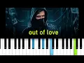 Download Lagu AuRa \u0026 Alan Walker - Out Of Love  (Piano tutorial)
