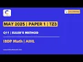 IBDP Math AIHL May 2025 - TZ3