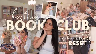 HUGE bookshelf reset UNHAUL set up hosting BOOKCLUB fairyloot event reading book mail