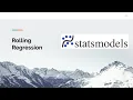 Rolling Regression with statsmodel