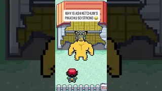 Why Ash Ketchum's Pikachu is so strong 😂#pokemon #shorts
