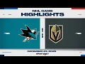 NHL Highlights | Sharks vs. Golden Knights - December 23, 2025