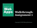 06 Assignment 1 Walkthrough