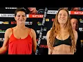 Ronda Rousey vs Gina Carano FULL AM WEIGH IN - BOTH MAKE WEIGHT