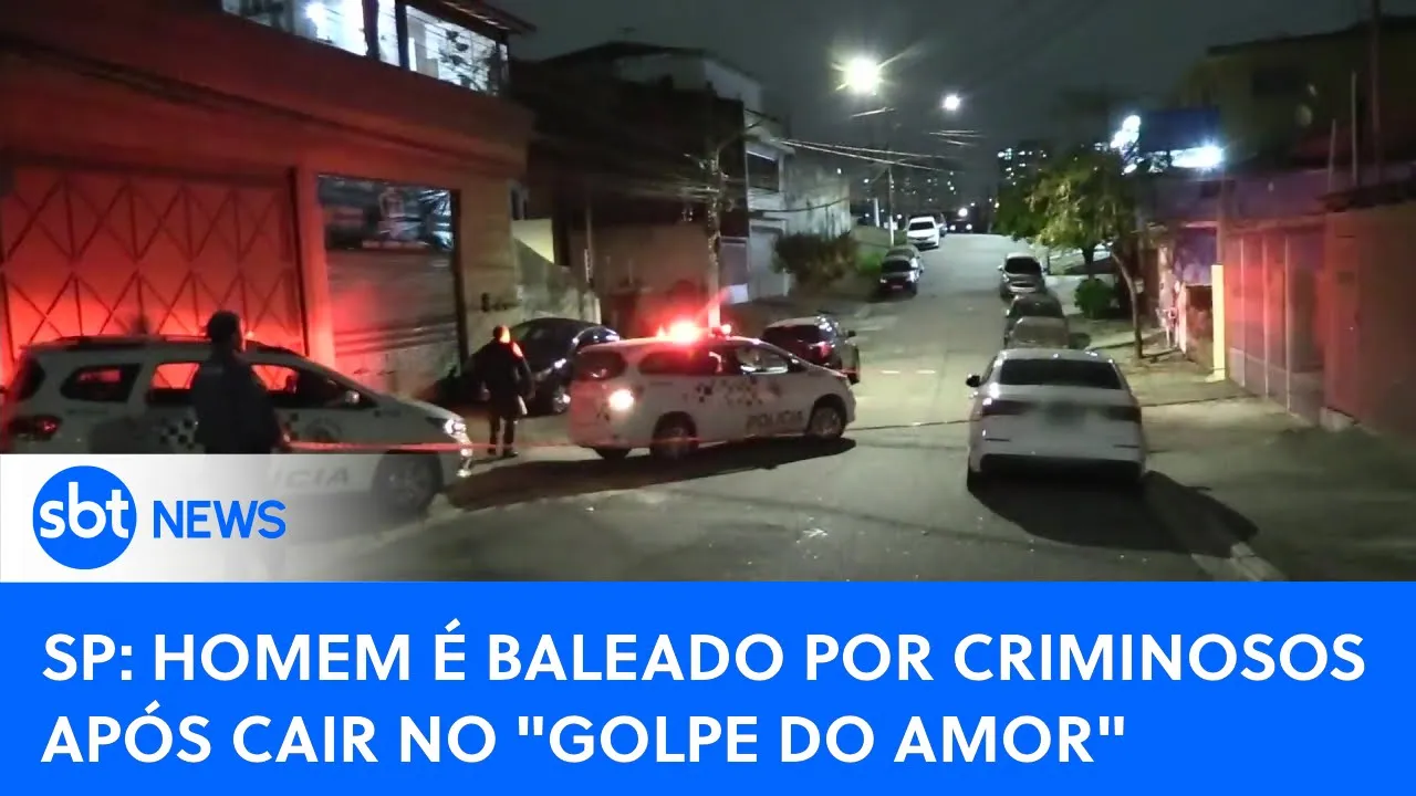 Golpe do Amor: Homem é baleado por criminosos após marcar encontro por app | #SBTNewsnaTV (20/10/23)