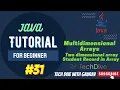 2D Array Multidimensional arrays Java complete course in Hindi Tutorial