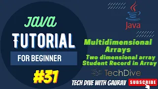 2D Array Multidimensional arrays Java complete course in Hindi Tutorial