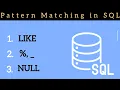 How To Match Patterns in SQL Beginner Level Tutorial