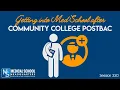 330 Getting into Med School after a Community College Postbac