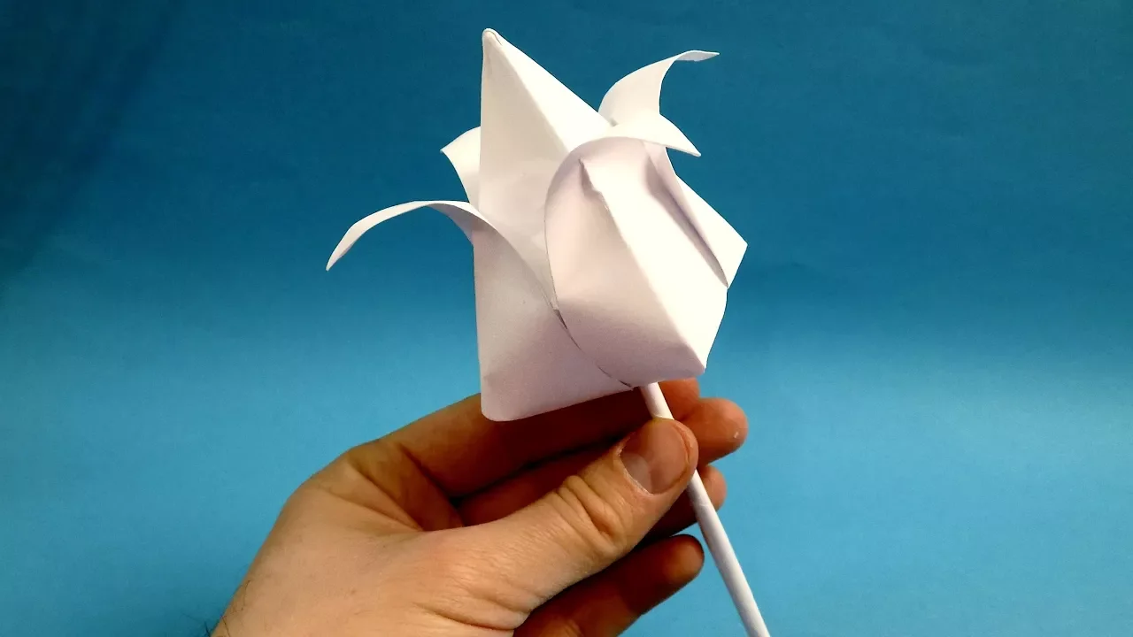 how to make paper tulip, paper tulip flower