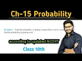 Example 1 Probability Class 10 Chapter 15 Probability Class 10 Examples of Probability Class 10