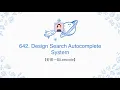 Leetcode 642 Design Search Autocomplete System - LeetCode